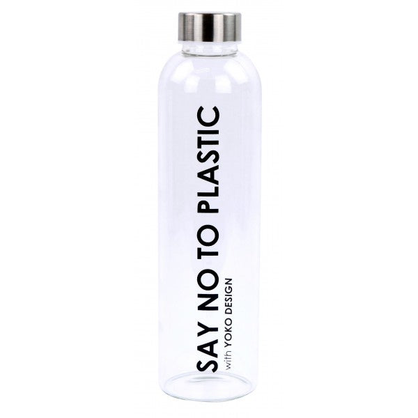 Bouteille en verre YOKO DESIGN Say No To Plastic 750 ml