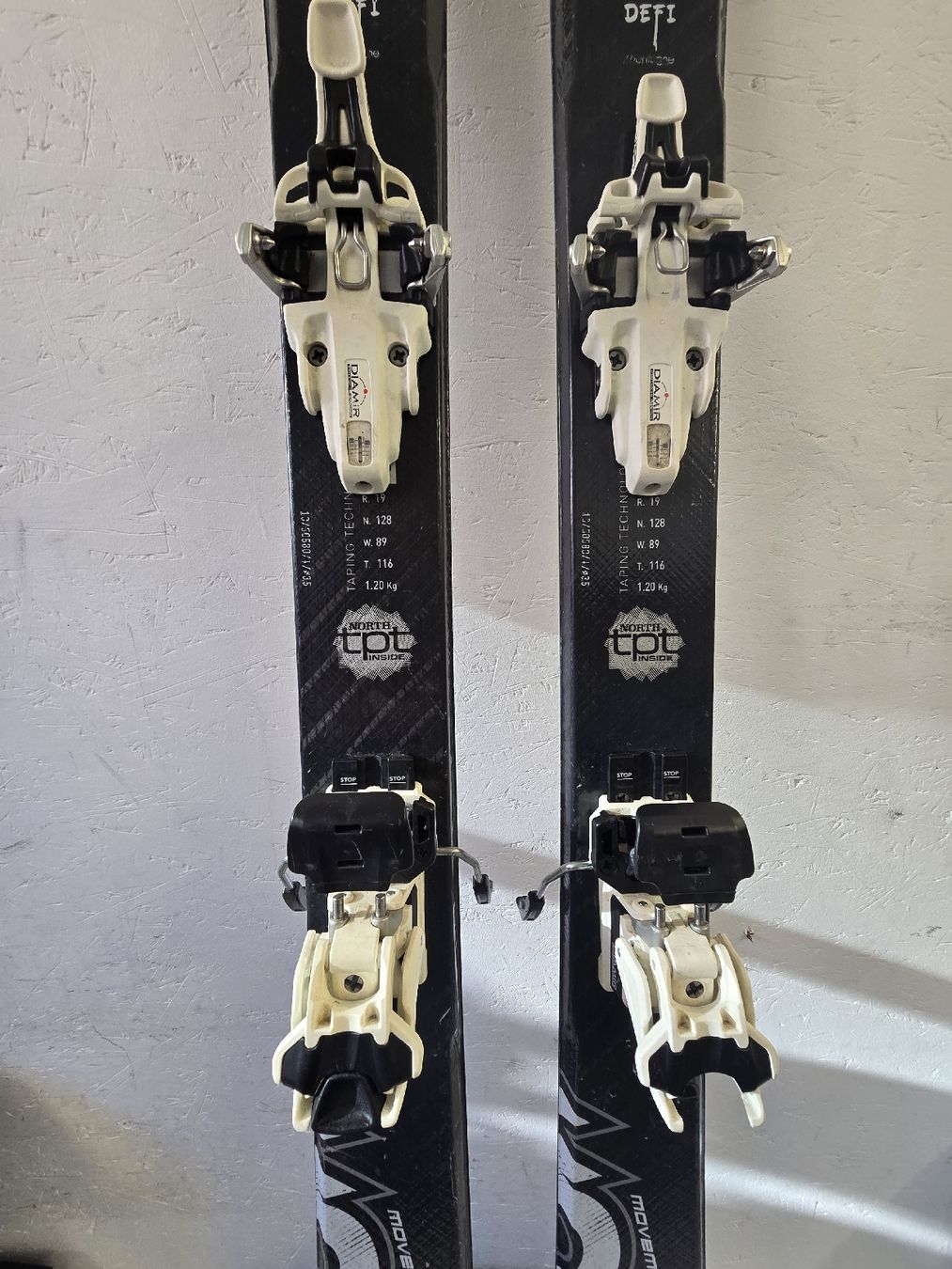 Occasion Set Ski de randonnee Movement 1m84 + peaux + couteaux