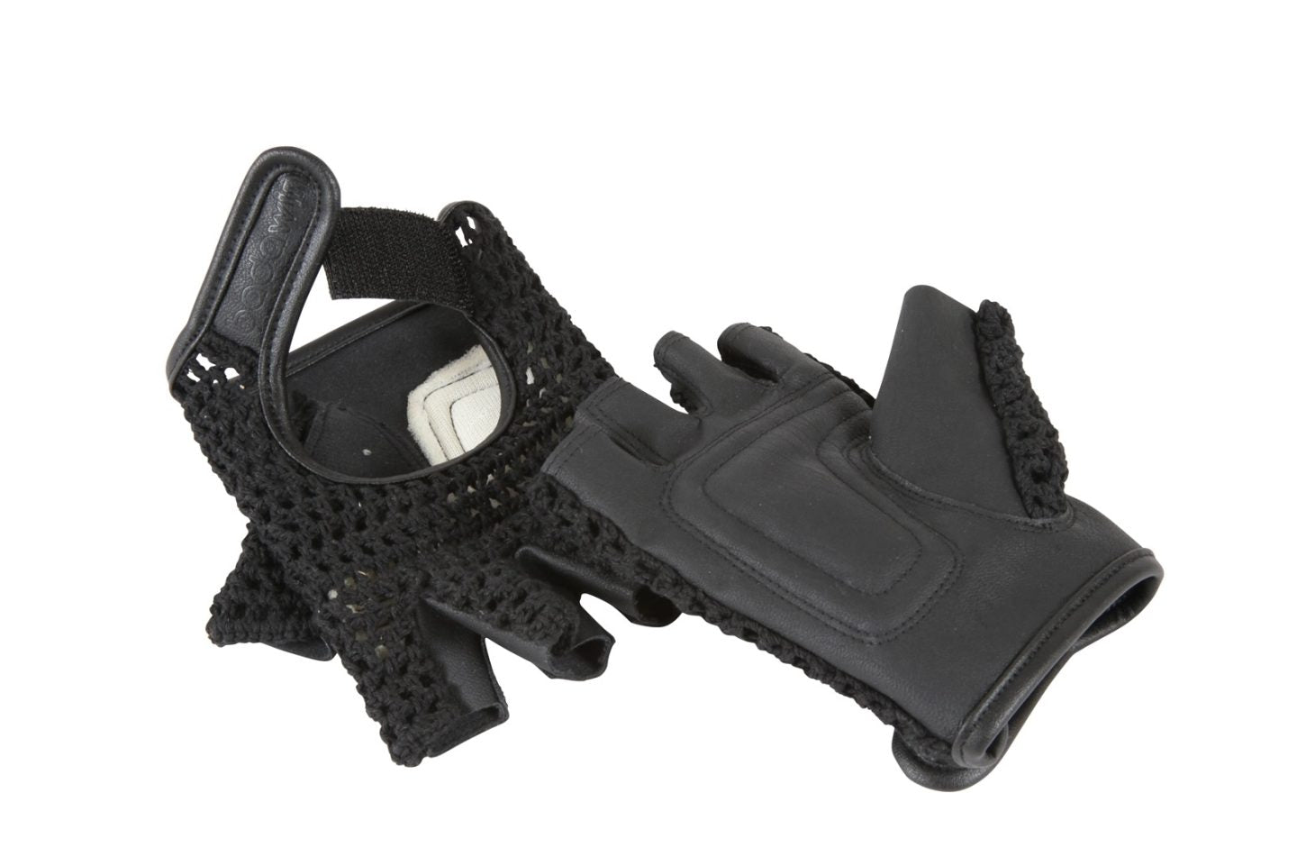 Gants De Vélo Mitaines En Crochet Noir BADAWIN