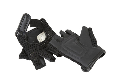 Gants De Vélo Mitaines En Crochet Noir BADAWIN
