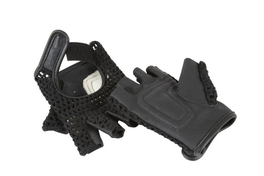 Gants De Vélo Mitaines En Crochet Noir BADAWIN