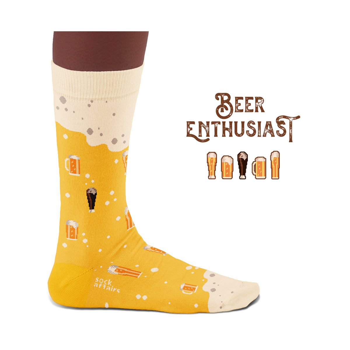 Chaussettes Fantaisies SOCK AFFAIRS Beer