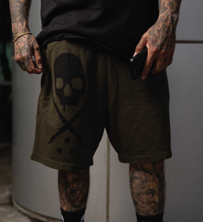 Shorts de survêtement pour Homme Fatigue SULLEN, Forest Night