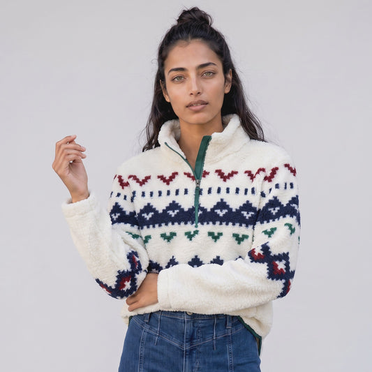Pull-over Sherpa pour Femme LIV OURDOOR Ainsley