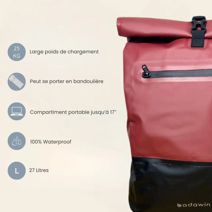 Sacoche de Vélo Porte-Bagages 3 en 1 BADAWIN, Ancel