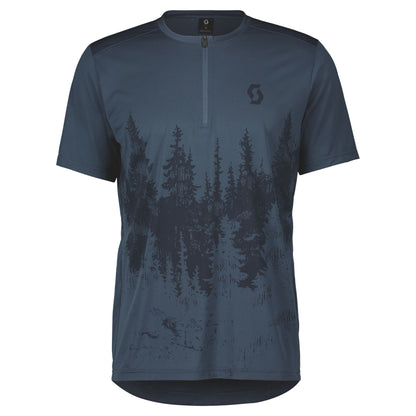 Maillot à manches courtes pour homme SCOTT Trail Flow Zip