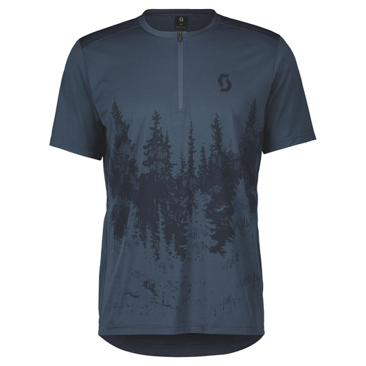Maillot à manches courtes pour homme SCOTT Trail Flow Zip