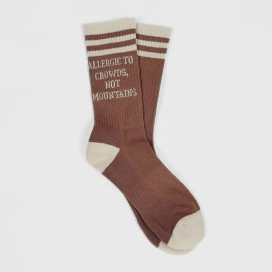 Chaussettes Unisexes THE MONTANA SCENE "Allergic to Crowds, Not Mountains"