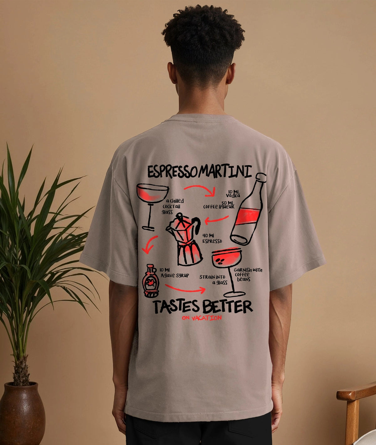 T-Shirt  Unisexe ON VACATION "Espresso Escape"