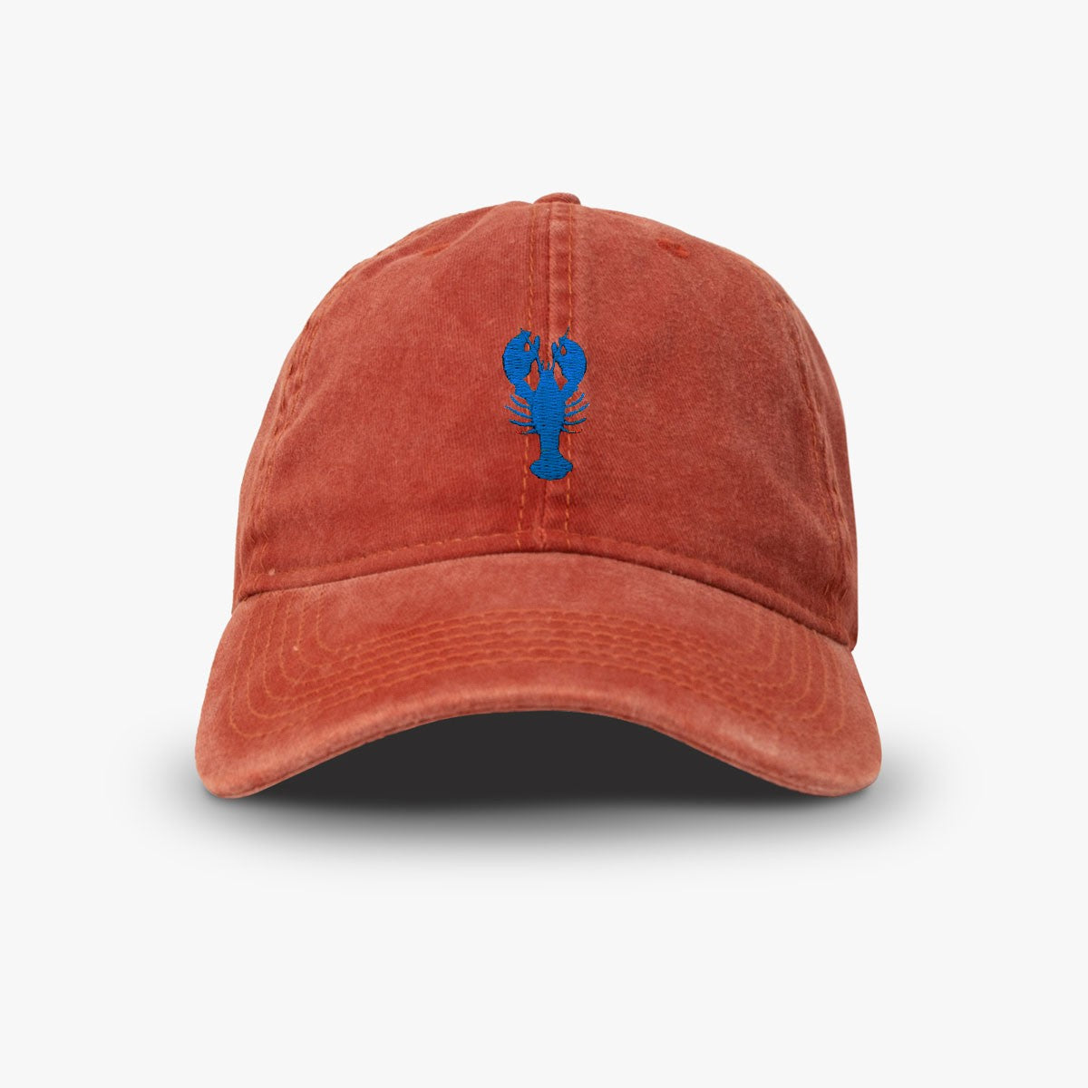 Casquette en Coton Délavé avec Broderie Homard ALL' OCEAN