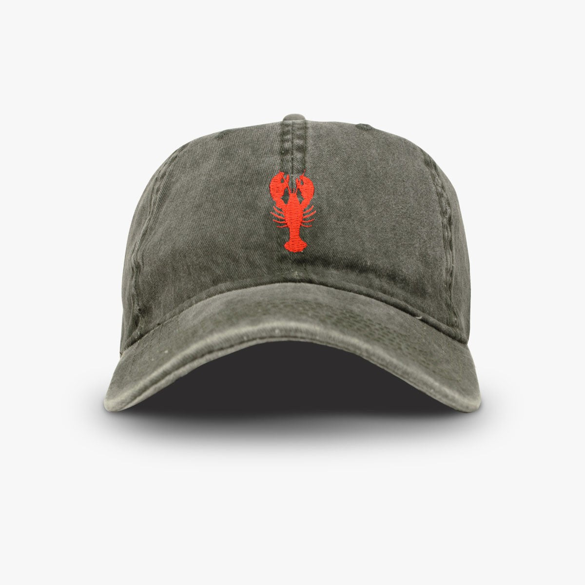 Casquette en Coton Délavé avec Broderie Homard ALL' OCEAN