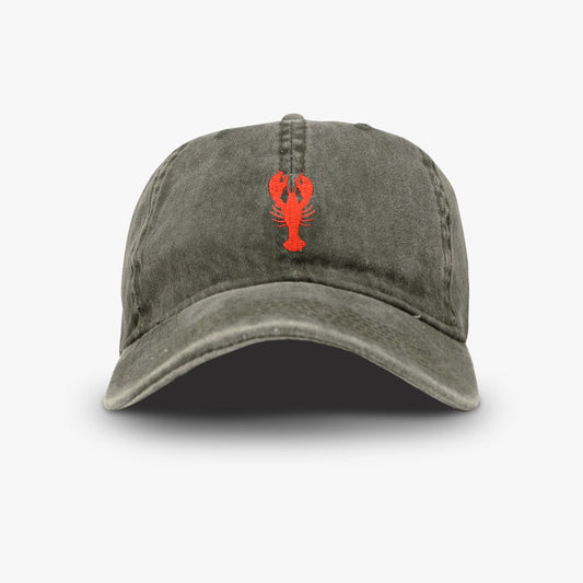 Casquette en Coton Délavé avec Broderie Homard ALL' OCEAN