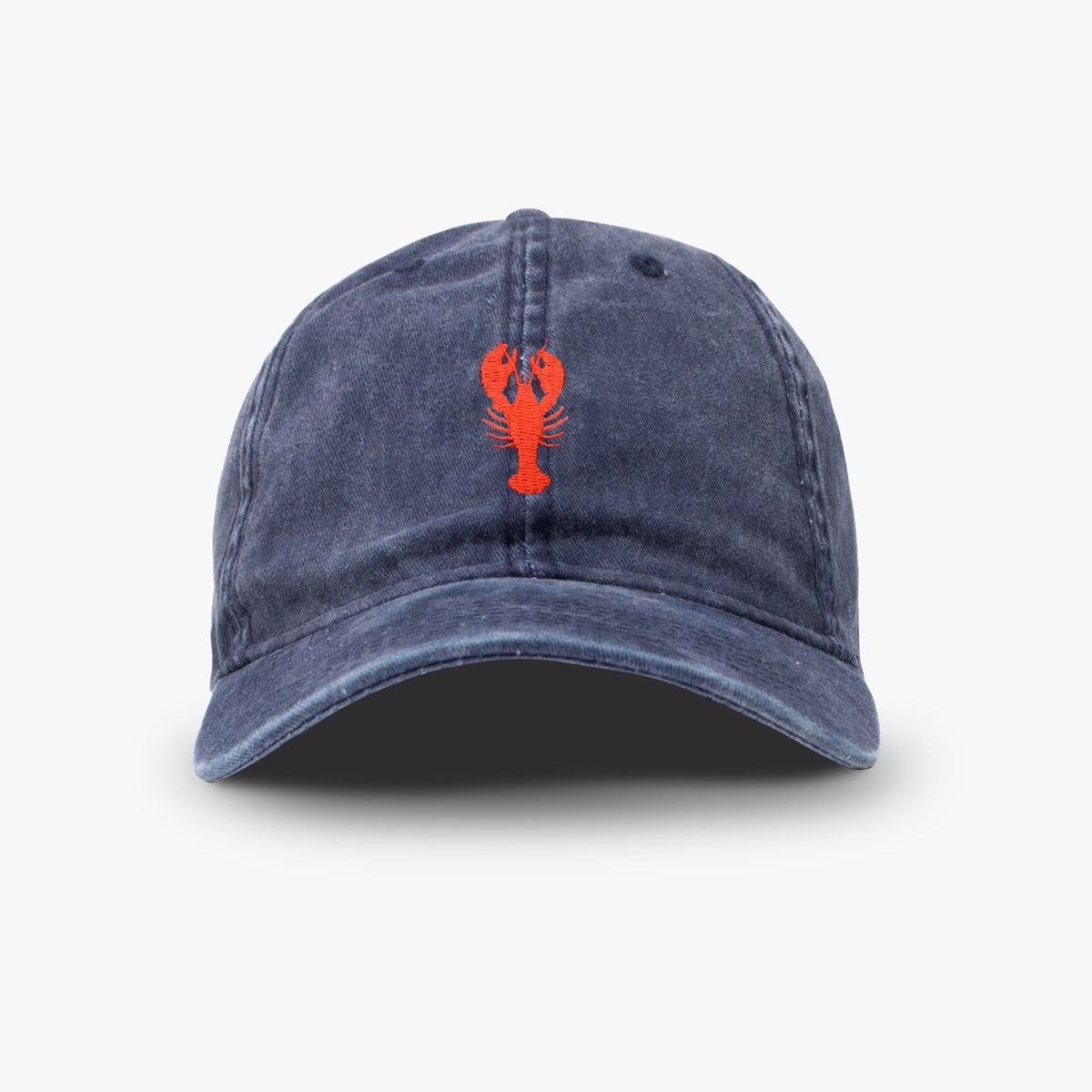 Casquette en Coton Délavé avec Broderie Homard ALL' OCEAN