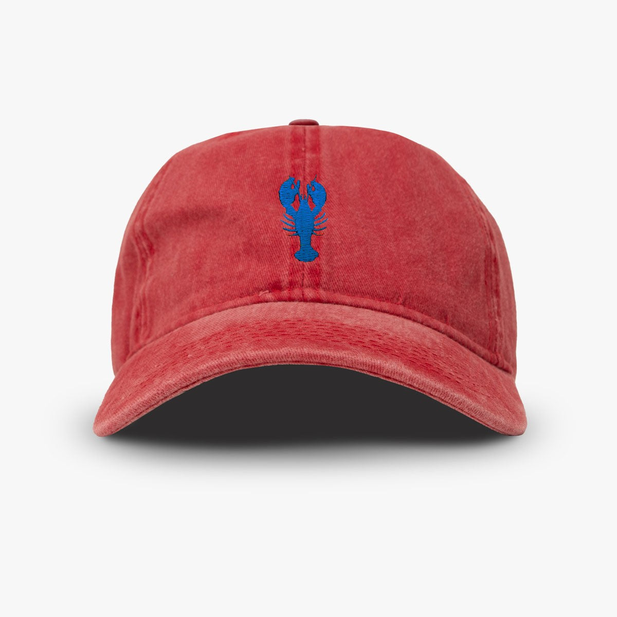 Casquette en Coton Délavé avec Broderie Homard ALL' OCEAN