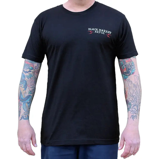 T-Shirt pour Hommes BLACK MARKET Panther, Black