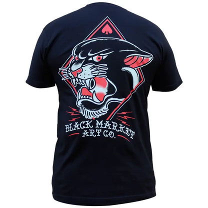 T-Shirt pour Hommes BLACK MARKET Panther, Black