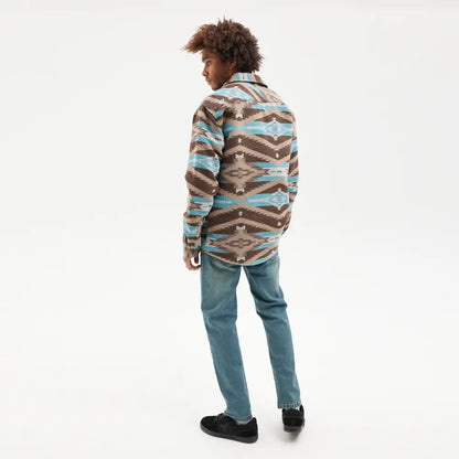 Chemise Épaisse pour Hommes HYDROPONIC Tower, Navajo brun turquoise