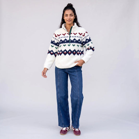 Pull-over Sherpa pour Femme LIV OURDOOR Ainsley