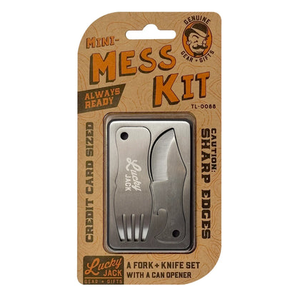 Carte d'Aventure Mini Mess Kit LUCKY JACK Outil de Repas Compact