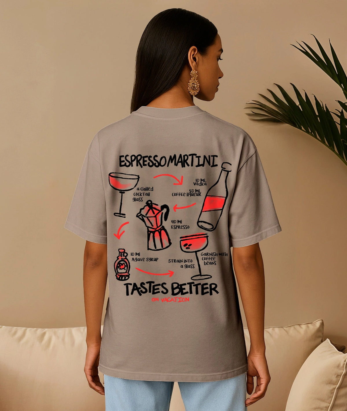 T-Shirt  Unisexe ON VACATION "Espresso Escape"
