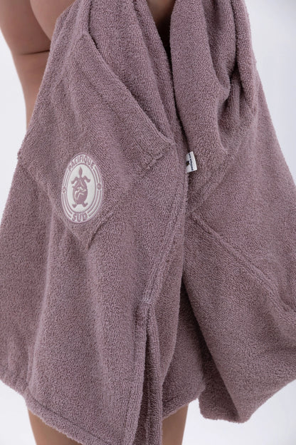 Poncho Surf Femme PACIFIQUE SUD Sans Manches avec Fermeture Eclair