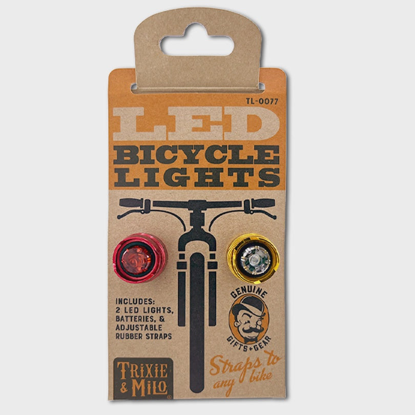 Ensemble de lumières LED pour vélo LUCKY JACK Sécurité avant et arrière (2 pièces)