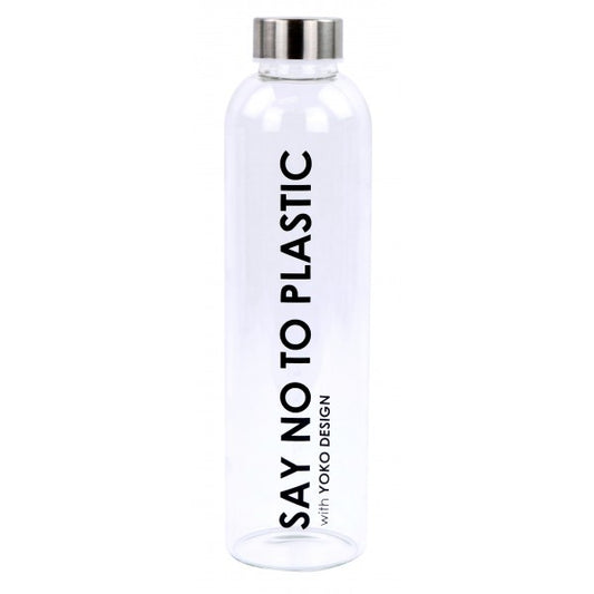 Bouteille en verre YOKO DESIGN Say No To Plastic 750 ml