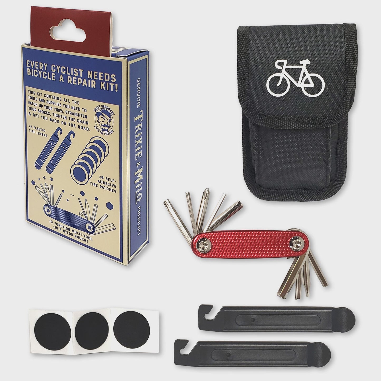Kit de Réparation pour Vélo LUCKY JACK Ensemble d'Outils Compact pour Vélo