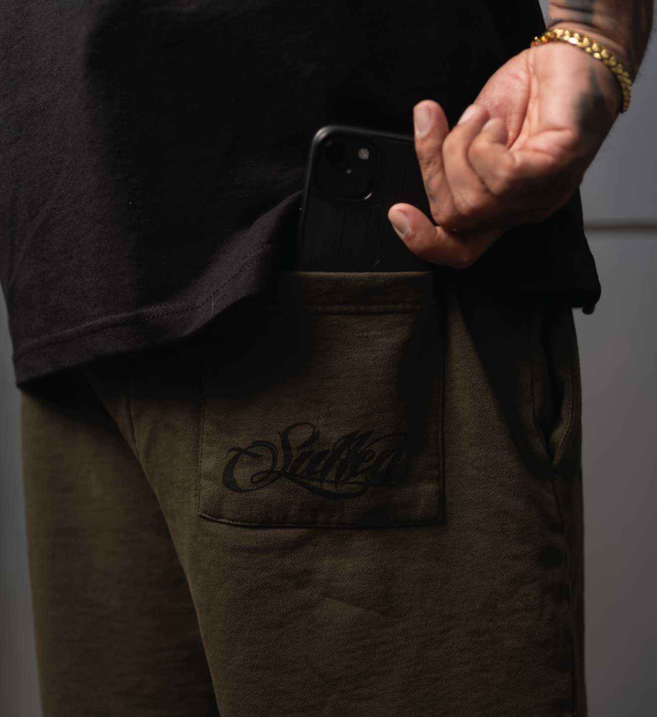 Shorts de survêtement pour Homme Fatigue SULLEN, Forest Night