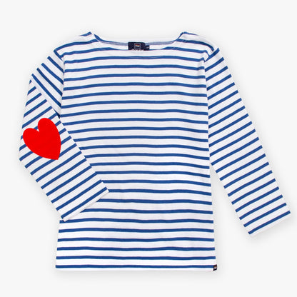 Marinière pour Femme ALL' OCEAN Crouesty Cœur