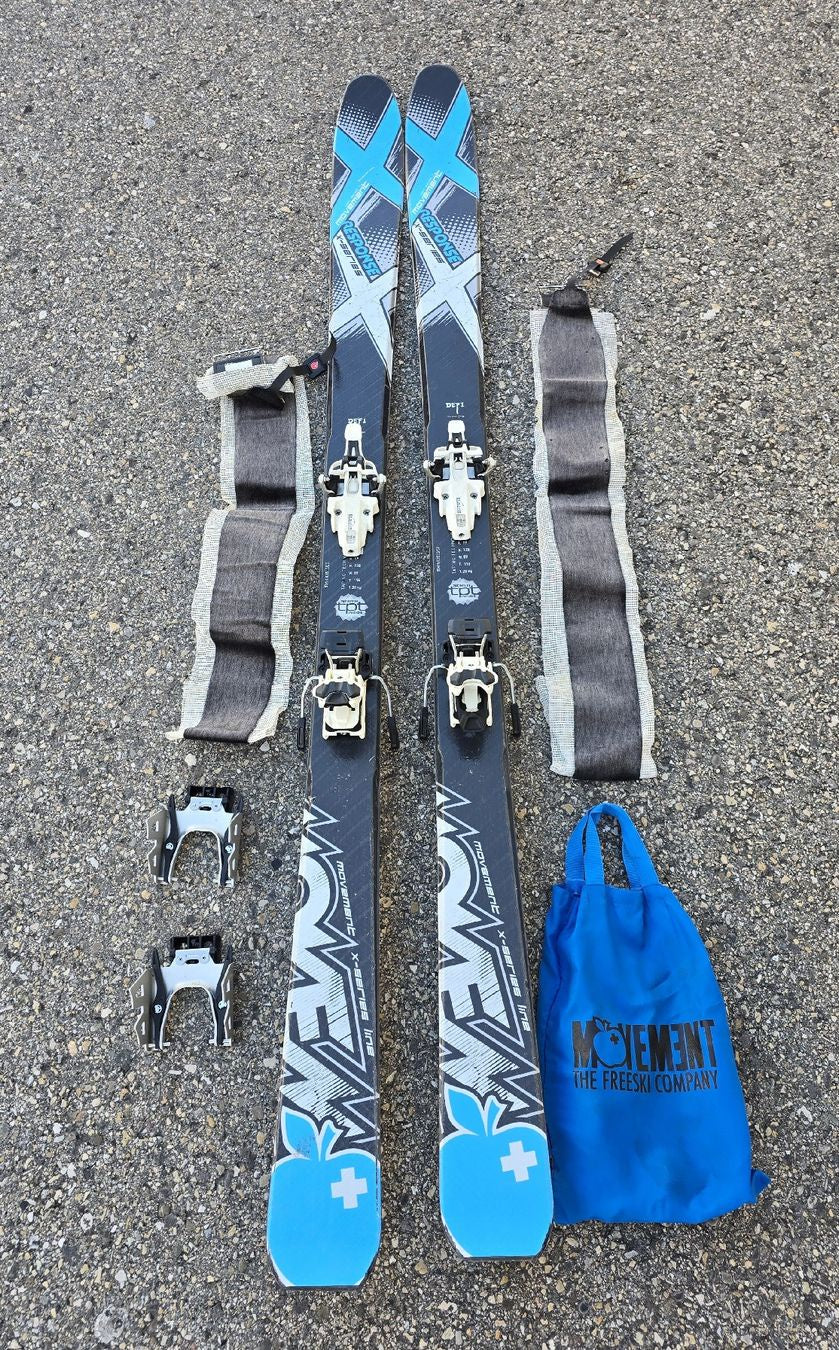 Occasion Set Ski de randonnee Movement 1m84 + peaux + couteaux