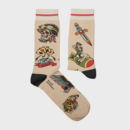 Chaussettes Fantaisie Unisexe SOCK AFFAIRS, American War Tattoo