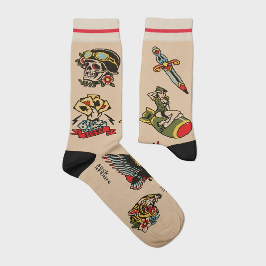 Chaussettes Fantaisie Unisexe SOCK AFFAIRS, American War Tattoo