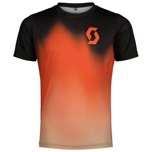 T-shirt Junior  Scott Trail Vertic 10, Black / Mars Red